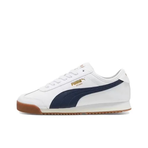 PUMA Roma Low Топ Повседневная обувь Мужская Белый Синий