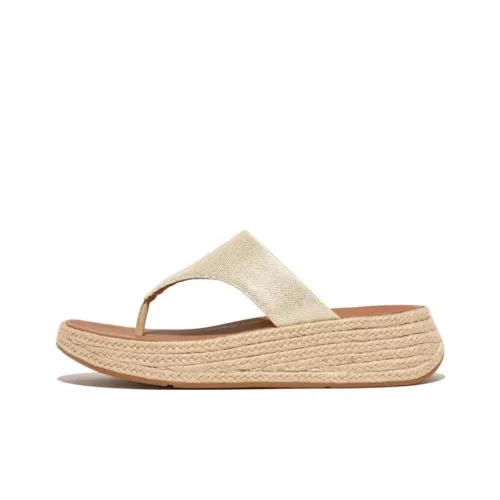 FITFLOP Резиновая подошва противоскользящие шлепанцы женские цвет сливочный