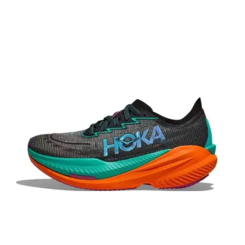 HOKA ONE ONE MACH X 2 Беговые кроссовки Низкий верх Черный Оранжевый Мужской