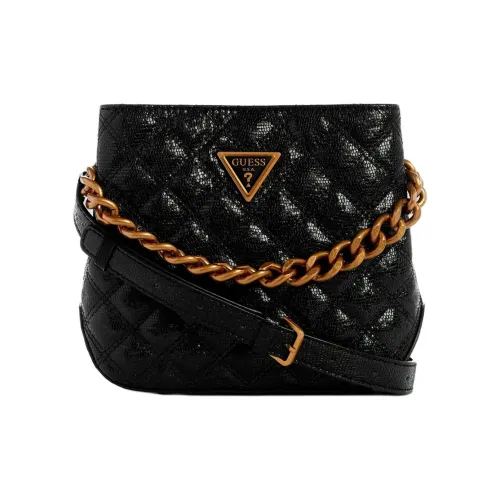 GUESS Искусственная кожа Ведрообразные сумки Сумки через плечо Сумка через плечо Маленькая Женская Черная