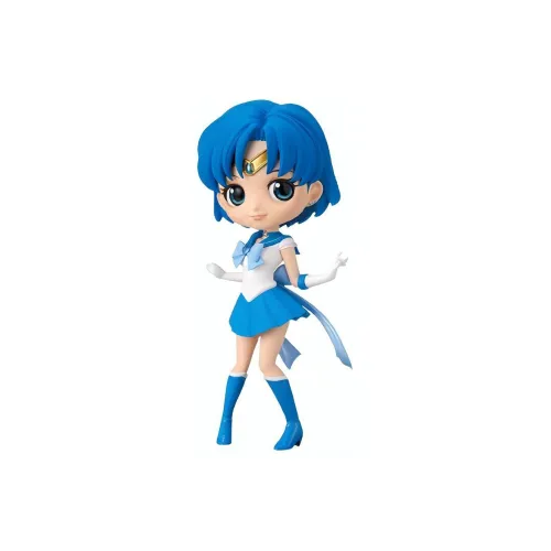 BANPRESTO QPOSKET Collection Очки Factory Sailor Moon Super SAILOR Ртуть Фигурки в стиле chibi 14 см