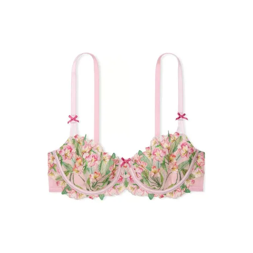 Victoria's Secret Dream Angels Wicked Без подкладки Lily Embroidery Balconette CR Bra Women's Chalk Rose