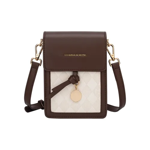 BOBDOG CHASENG Keith Коллаборация Charles Keith ПУ (полиуретан) Сумка через плечо Стандартная Женская Хаки Черный Белый