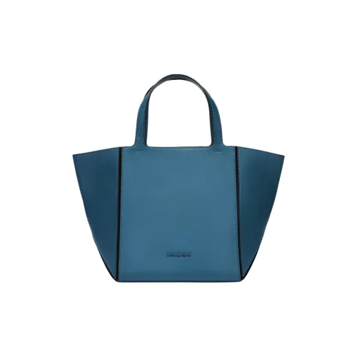 MICHAEL KORS Коровья кожа Тоут Сумка Сумка для покупок Сумка среднего размера Женская Тяжелая ткань Синяя