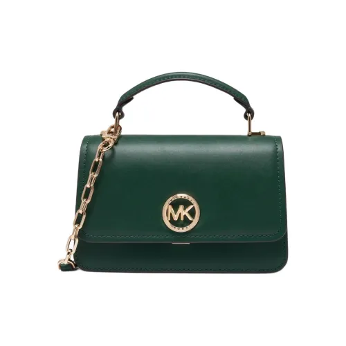 MICHAEL KORS Delancey Коровья кожа Спилок коровьей кожи Сумка через плечо Сумка Маленькая Женская Зеленая