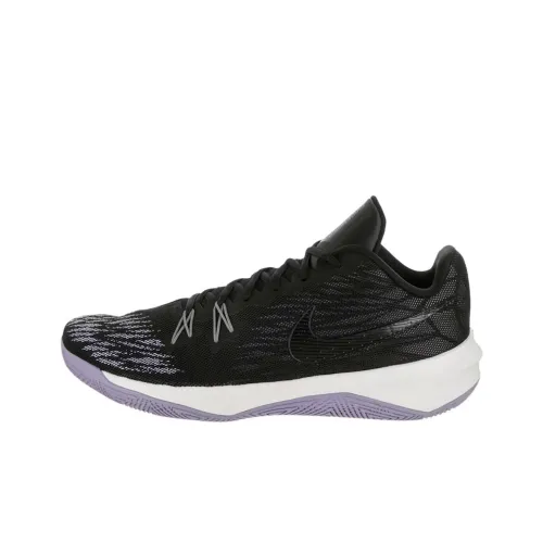 Nike Zoom Evidence Устойчивые к истиранию Низкие Баскетбольные Кроссовки Унисекс Черные