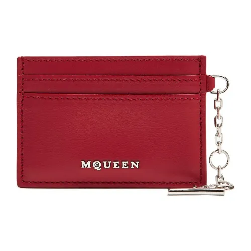 Alexander McQueen Телячья кожа Держатель для карт Женские Красный