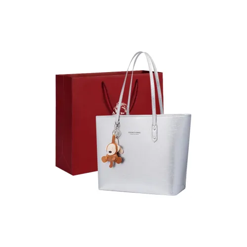 Old Man's Head Коровья кожа с синтетической кожей Carry Подмышечный Тоут Сумка Сумка на плечо Women's Silver