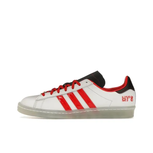 Adidas Campus 80S Slip-resistant Abrasion-resistant Low Top Skateboard Shoes Unisex White Adidas Campus 80S Противоскользящие Устойчивые к истиранию Низкие Кеды для скейтбординга Унисекс Белые