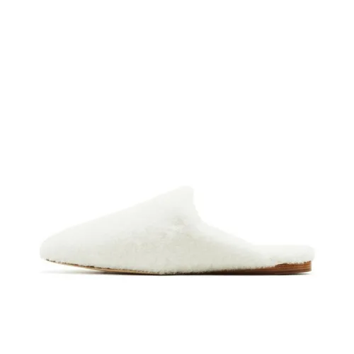 Stuart Weitzman SW Домашние тапочки с резиновым покрытием белые для женщин