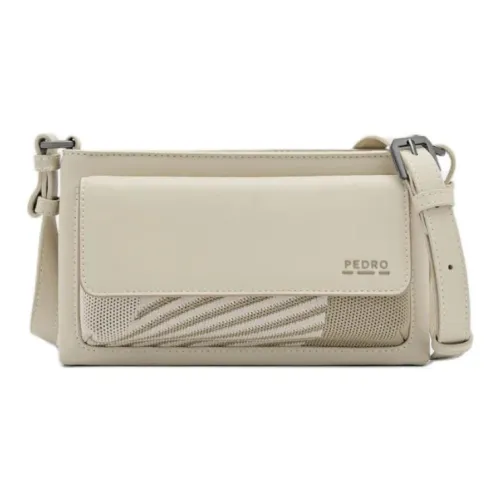 PEDRO Переработанная кожа Сумка через плечо Мини Мужская Песочный