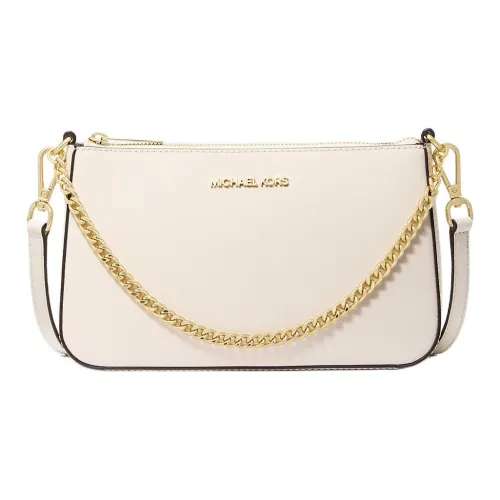 MICHAEL KORS Jet Set Saffiano кожа через плечо сумка среднего размера женская кремовая