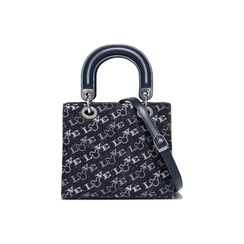 Disney Mickey Series ПУ (полиуретан) текстильная смесь одна плечевая сумка женская синий