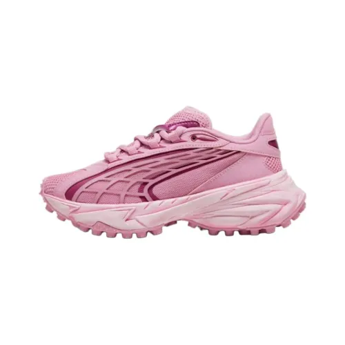 PUMA Spire Амортизация Износостойкий Низкий Топ Детские Беговые Кроссовки Розовые Подростки