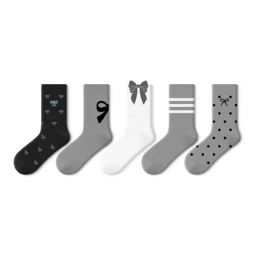 PRIMEET Носки Crew Женские 5 пар Преппи Grace