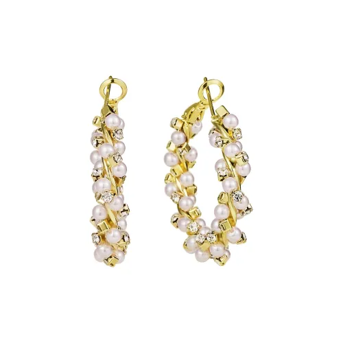 Серьги-гвоздики CAROMAY из серебра S925 женские