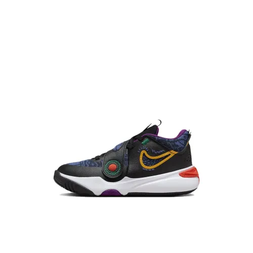 Nike Team Hustle D 11 Детская повседневная обувь Низкий топ Черный/Таинственный Темно-синий/Cosmic Глина/Университетский Золотой Для дошкольников