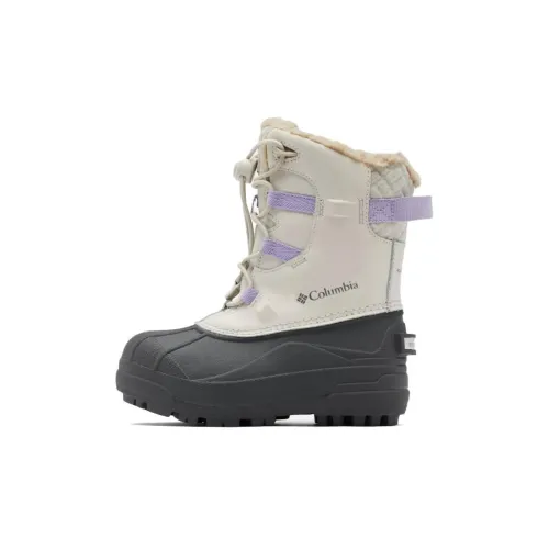 Columbia Bugaboot Водонепроницаемые и Дышащие Кроссовки Crew для Детей Белый Фиолетовый Возраст 3-7 лет