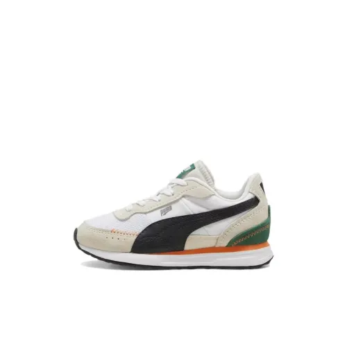 PUMA Road Rider Low Топ Детские беговые кроссовки Белый Children Возраст 3-7 лет