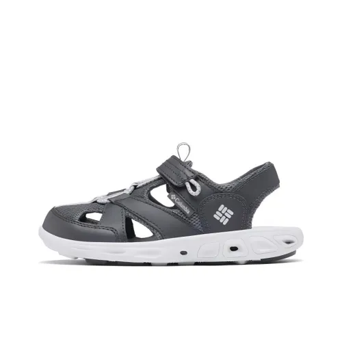 Columbia Slip-resistant и дышащие детские сандалии черного и серого цвета для подростков
