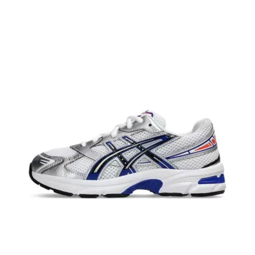 Asics Gel 1130 Детские Беговые Кроссовки Низкий Топ Серебряный Белый Синий Унисекс