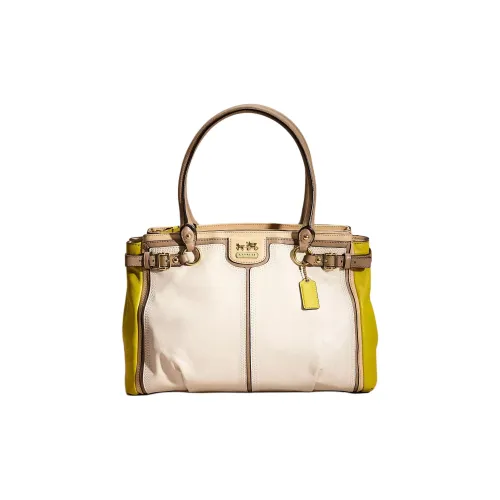 COACH Kara Кожа Сумка Большая Женская Пергаментная с Киви Цвет