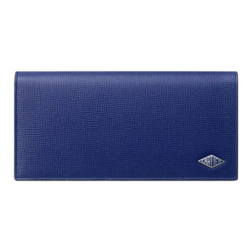Cartier Зернистая кожа коровы Кошелек Унисекс Синий