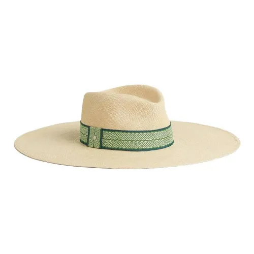 HERMES Солома Палладий Покрытый Шапки и Кепки Унисекс Бежевый