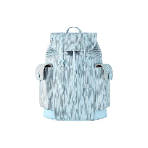 LOUIS VUITTON CHRISTOPHER Коровья кожа Рюкзак Средний Унисекс Синий