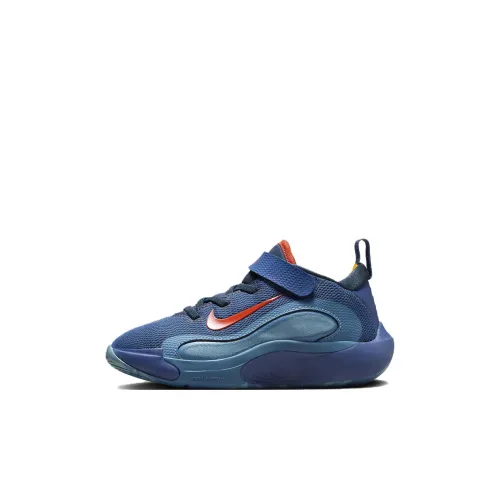 Nike ISOFLY Детские баскетбольные кроссовки Low Топ Синий Для дошкольников