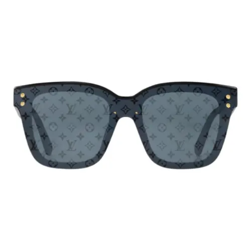 LOUIS VUITTON Нейлон Аксессуары для аппаратов Квадрат Солнцезащитные очки Женские Черный