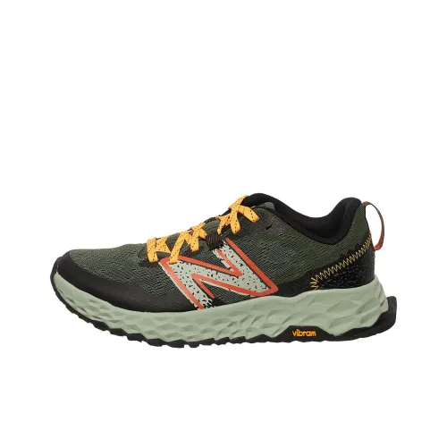 New Balance Fresh Foam Hierro Детская беговая обувь Низкий топ Темно-оливковый зеленый/Черный/Белый Школьный возраст