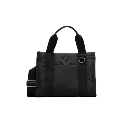 lululemon Нейлоновая сумка-тоут сумка через плечо мини-сумка унисекс черная