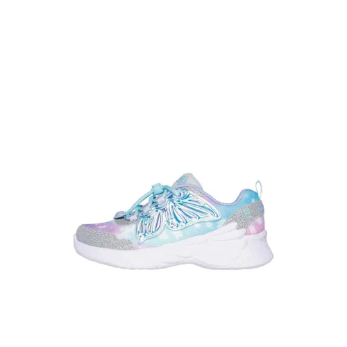 Skechers Устойчивые к истиранию амортизаторы Низкий топ KIDS Lifestyle Shoes синий-фиолетовый для детей 3-7 лет