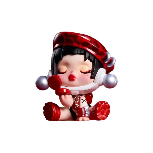 POP MART x MAKE UP FOR EVER Скулпанда Металл Звезда Модные Фигурки