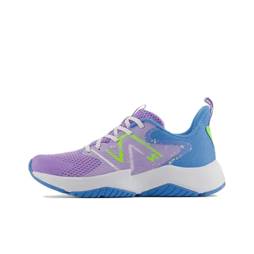 New Balance NB Rave RUN V2 Low Топ Детские беговые кроссовки Фиолетовый Синий Зеленый Подростки