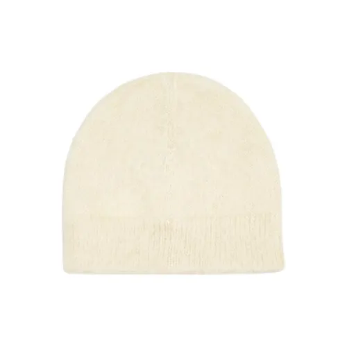 JIL SANDER Mohair Polyamide Beanies Unisex Beige