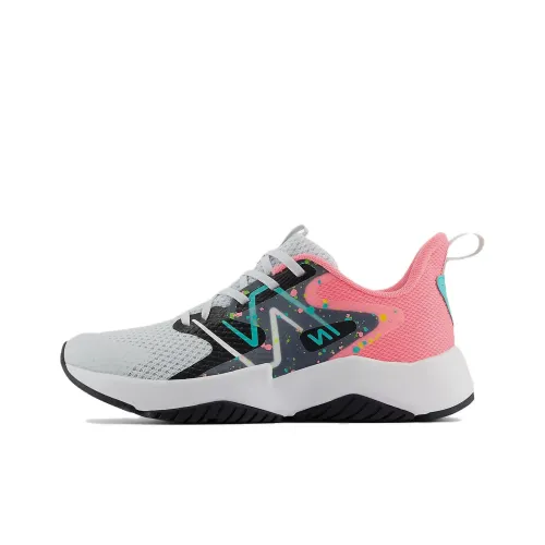 New Balance NB Rave RUN V2 Low Топ Детские беговые кроссовки Серый Розовый Подростки