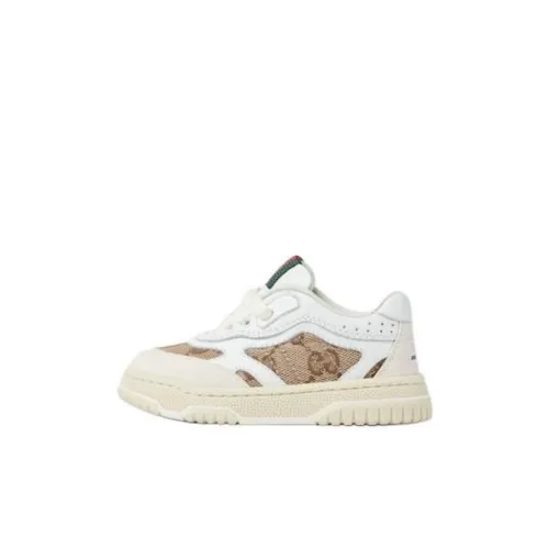 GUCCI RE Web Low Топ Скейтборд Кроссовки Белый Детский