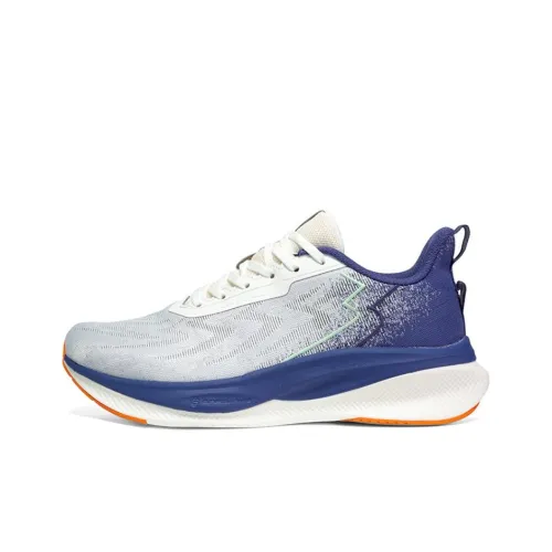 361° Slip Устойчивый к истиранию Низкий Топ Повседневные Беговые кроссовки Мужские Белый Синий