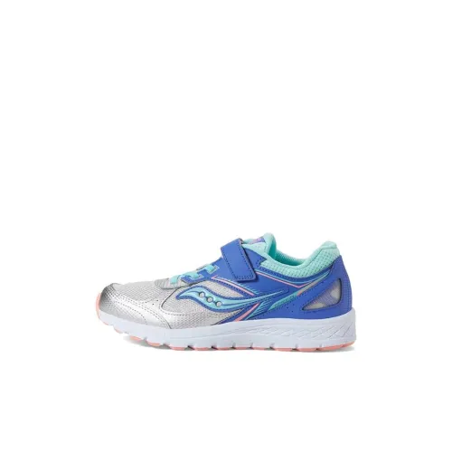 Saucony Cohesion 14 Детская беговая обувь Низкий топ Серебристо-синий Kids