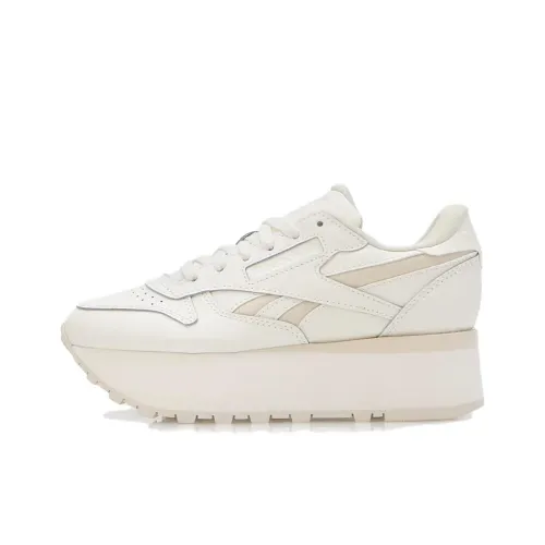 Reebok Classic Leather Low Топ Повседневная обувь Женская Белая