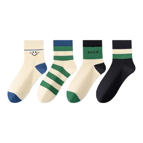 MIIOW Носки Crew Мужские 4 упаковки смешанные цвета