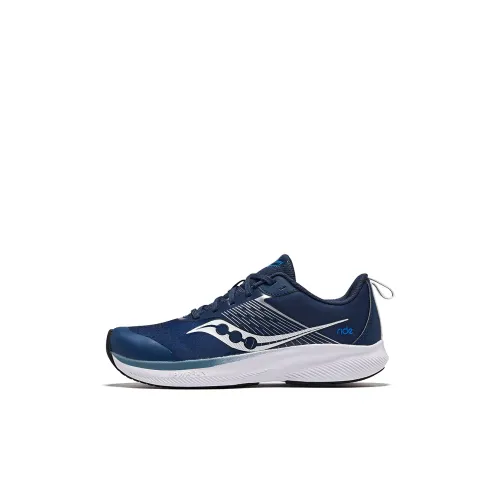 Saucony Детская беговая обувь с низким верхом, синяя и серебряная, Kids