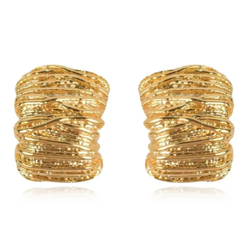 Rhymes Серьги с золотым покрытием из меди женские