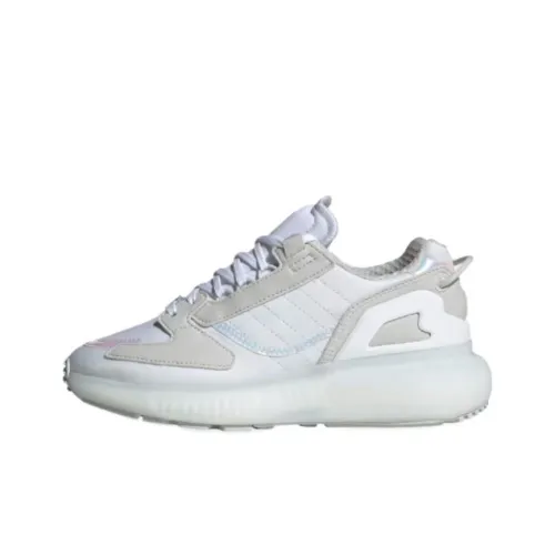 Adidas Originals Zx 5k Slip-resistant Abrasion-resistant Low Top Детская беговая обувь Белый Зеленый Серый Подростки