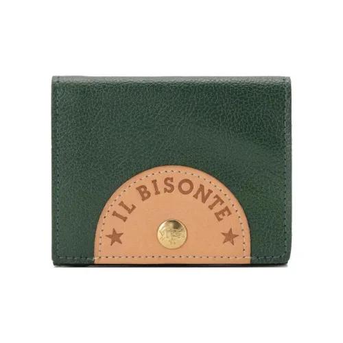 Il Bisonte Кошелек из коровьей кожи женский зеленый