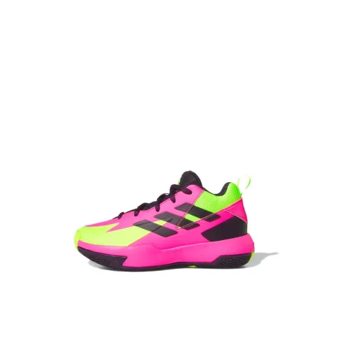 Adidas Cross Em Up Детские баскетбольные кроссовки MID Топ Фиолетовый/Желтый Kids