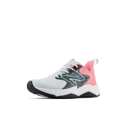 New Balance NB Rave RUN V2 Low Топ Детские беговые кроссовки Бело-розовый Children Возраст 3-7 лет