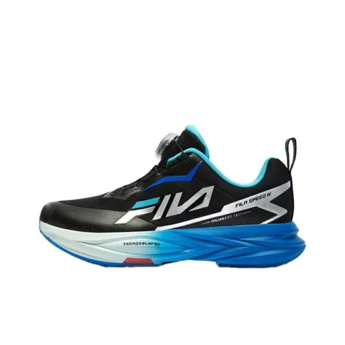 FILA KIDS Беговые кроссовки Low Топ Черный Серебряный Серый Синий Унисекс